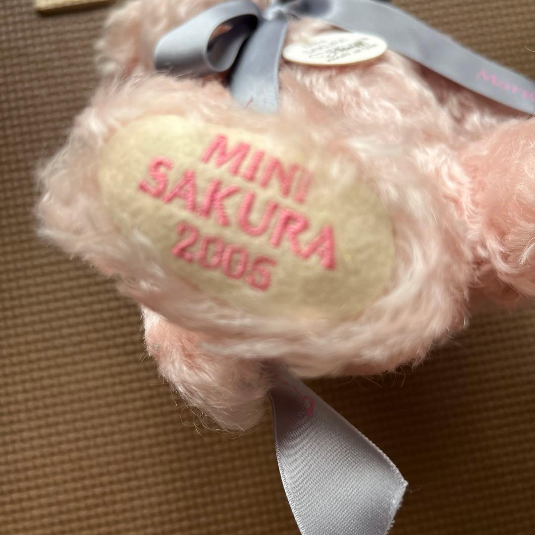 シュタイフ ミニサクラ　陶器付き　テディベア