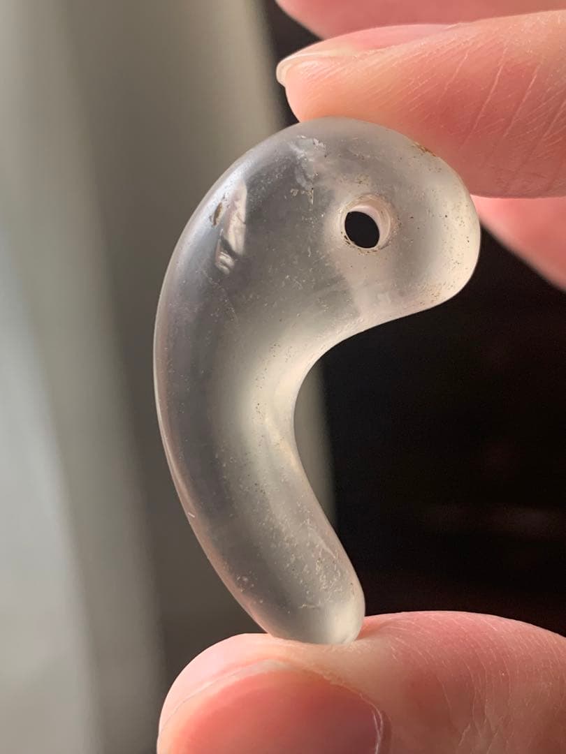 古墳期　出土　本水晶勾玉　水晶　縄文時代　弥生　石器　土器　翡翠勾玉　根付　勾玉