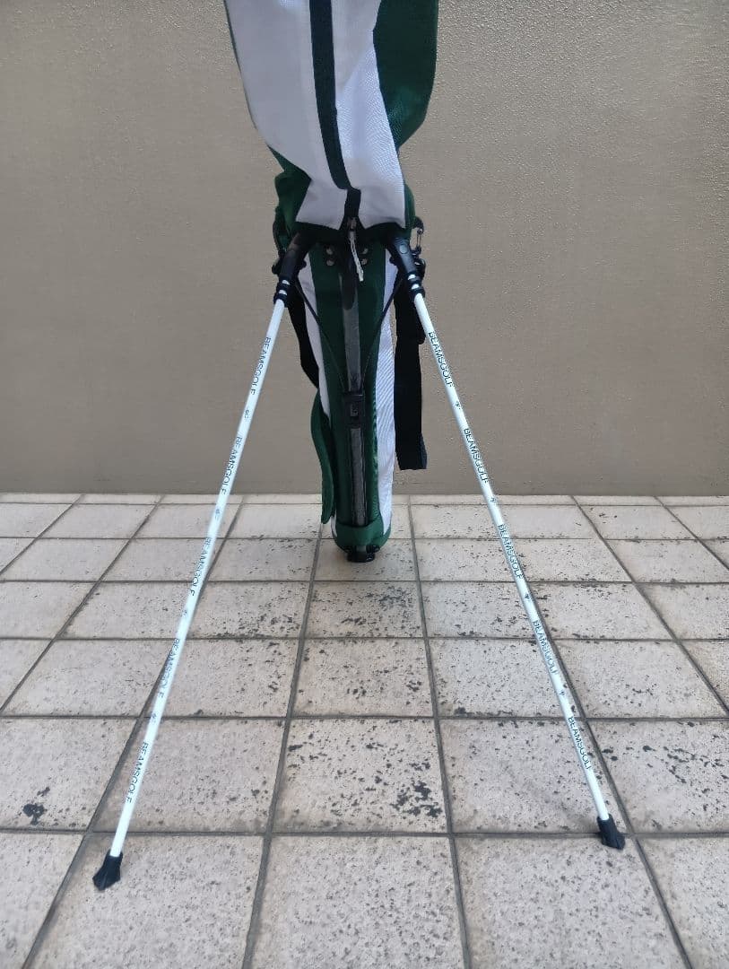 美品★BEAMS GOLF スタンド付きキャディバッグ 緑グリーン