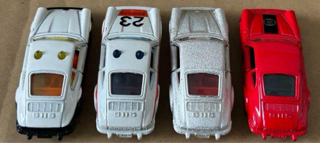 日本製 トミカ ポルシェ911S 4台セット