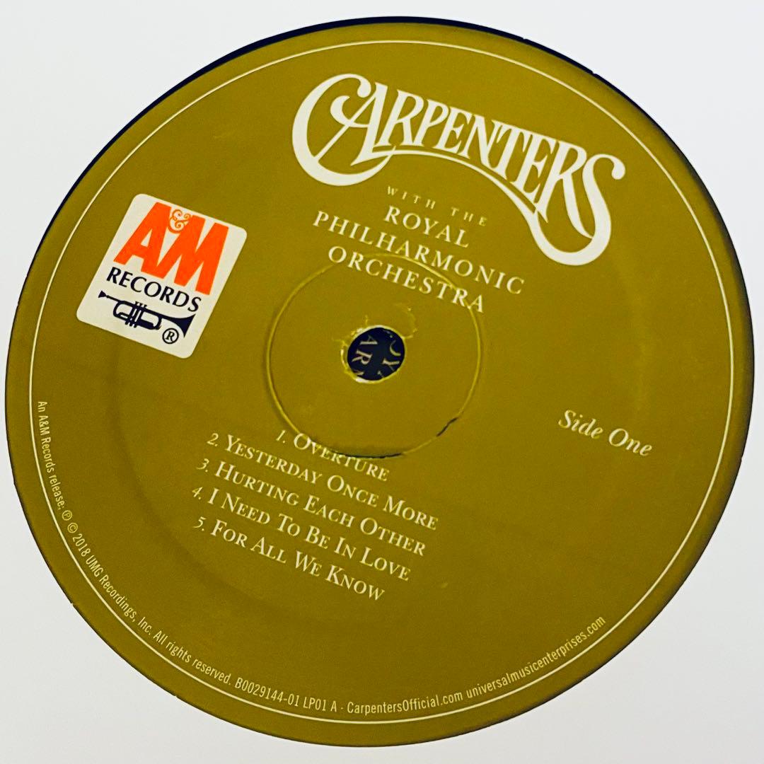 カーペンターズ & ロイヤル・フィルハーモニー管弦楽団　レコード　LP