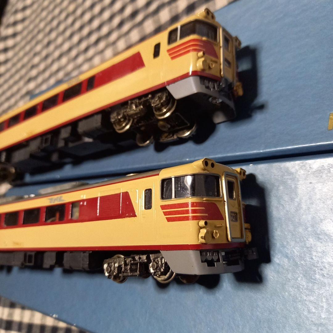 鉄道模型HOゲージ キハ82 1M カツミ模型店製品　塗装済キット組2両元箱有