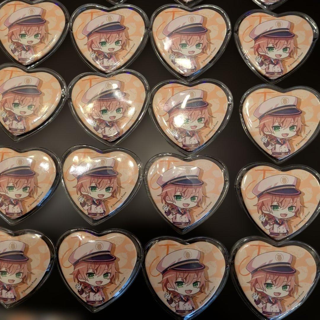 すとぷり　ジェル　ハート型缶バッジ　いちごまりん　51個