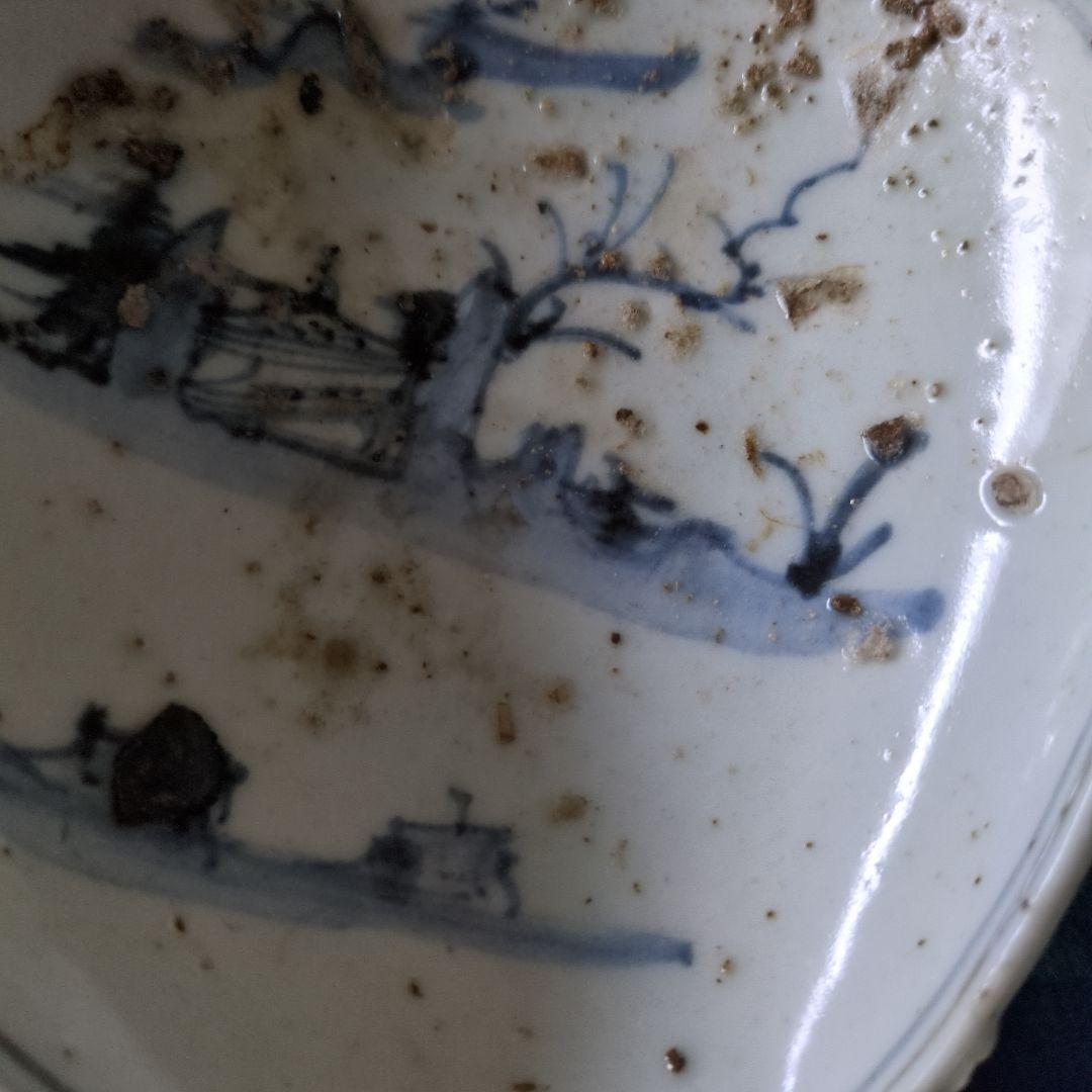 古伊万里　発掘品　百閒窯　15 x13cm 厚み3cm ざっくりです。