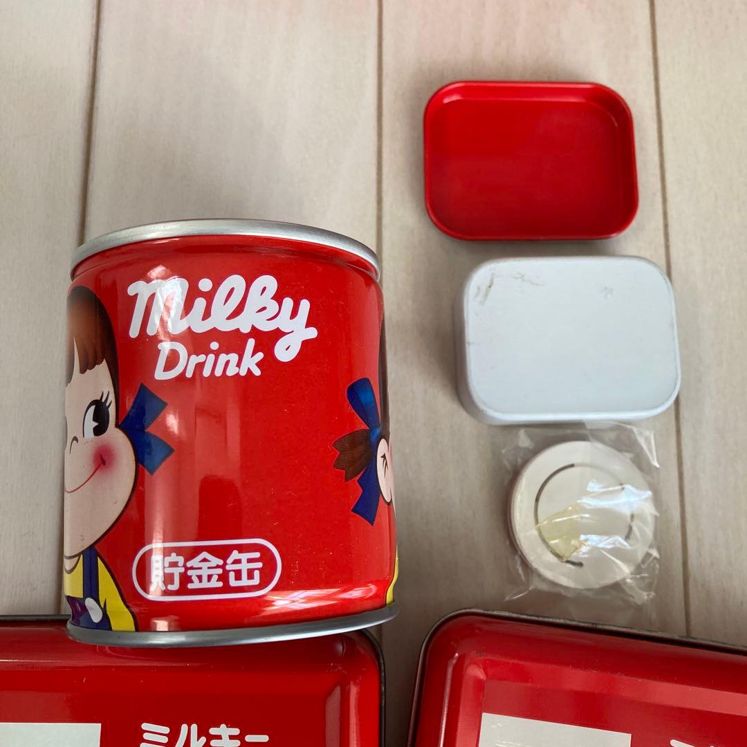 不二家ペコちゃん☆スチール缶セット☆平成レトロ