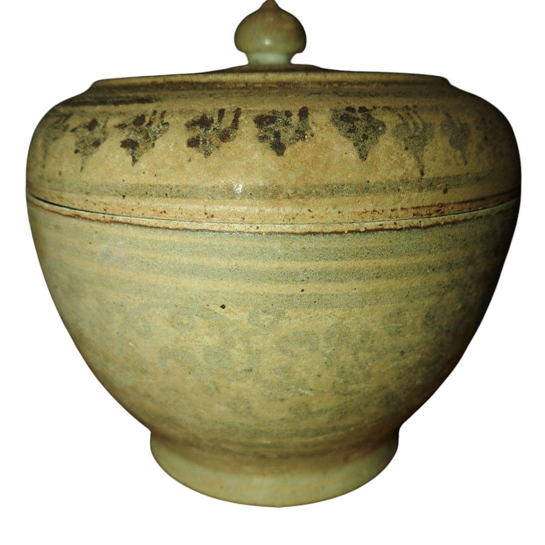 唐物古玩　宋胡録　香合　小壺