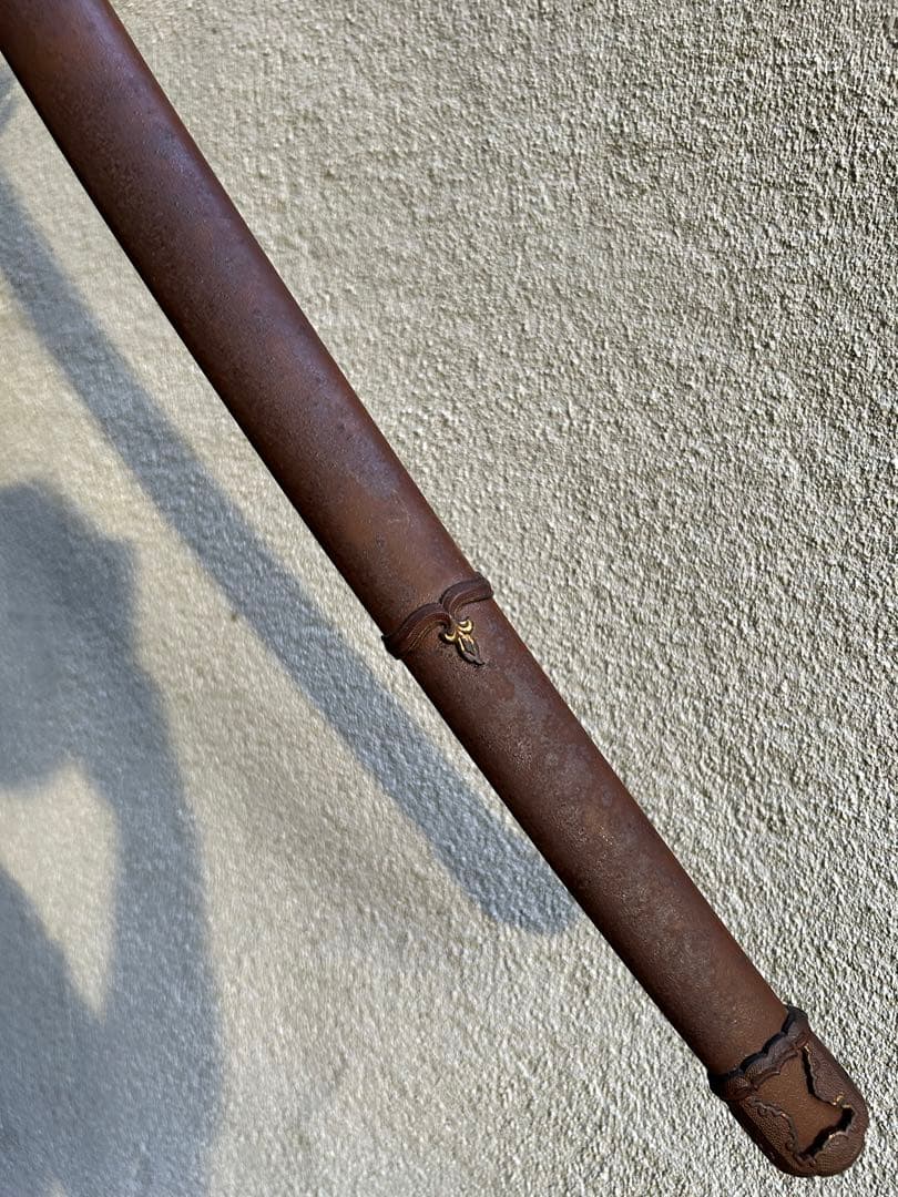 軍刀　鉄鞘　竹光　拵え　日本刀　模造刀　日本軍　　指揮刀 全長100.5cm