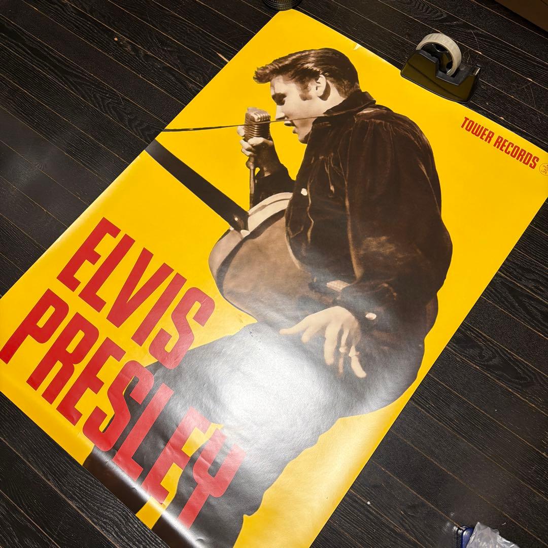 入手困難品　エルビス　プレスリー　タワーレコード　B1サイズ　ポスター　当時品