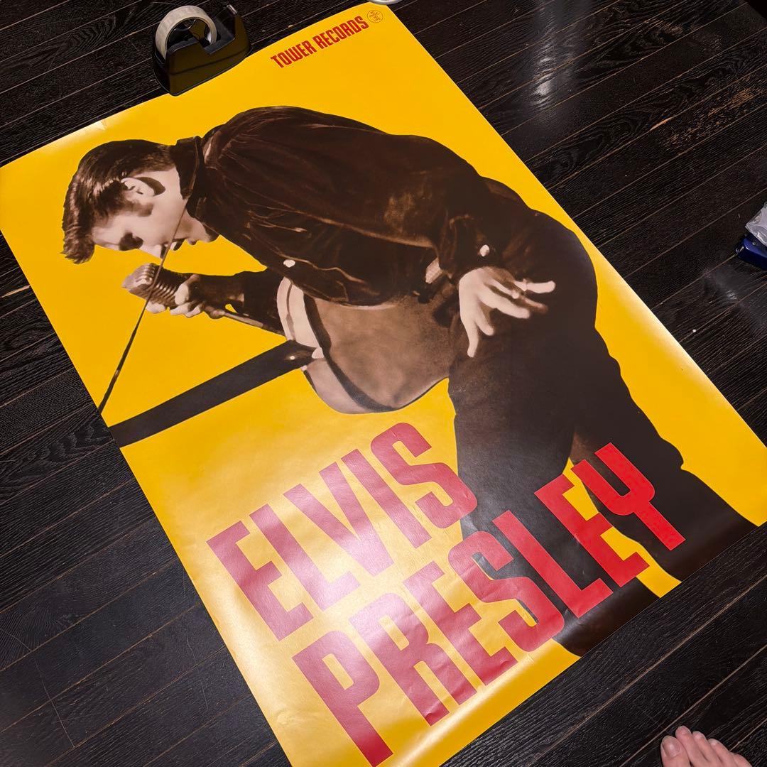入手困難品　エルビス　プレスリー　タワーレコード　B1サイズ　ポスター　当時品