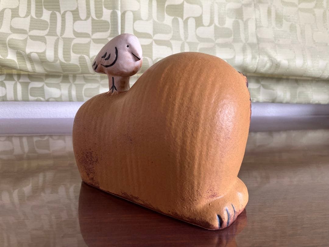 新品　リサラーソン　ライオンと鳥