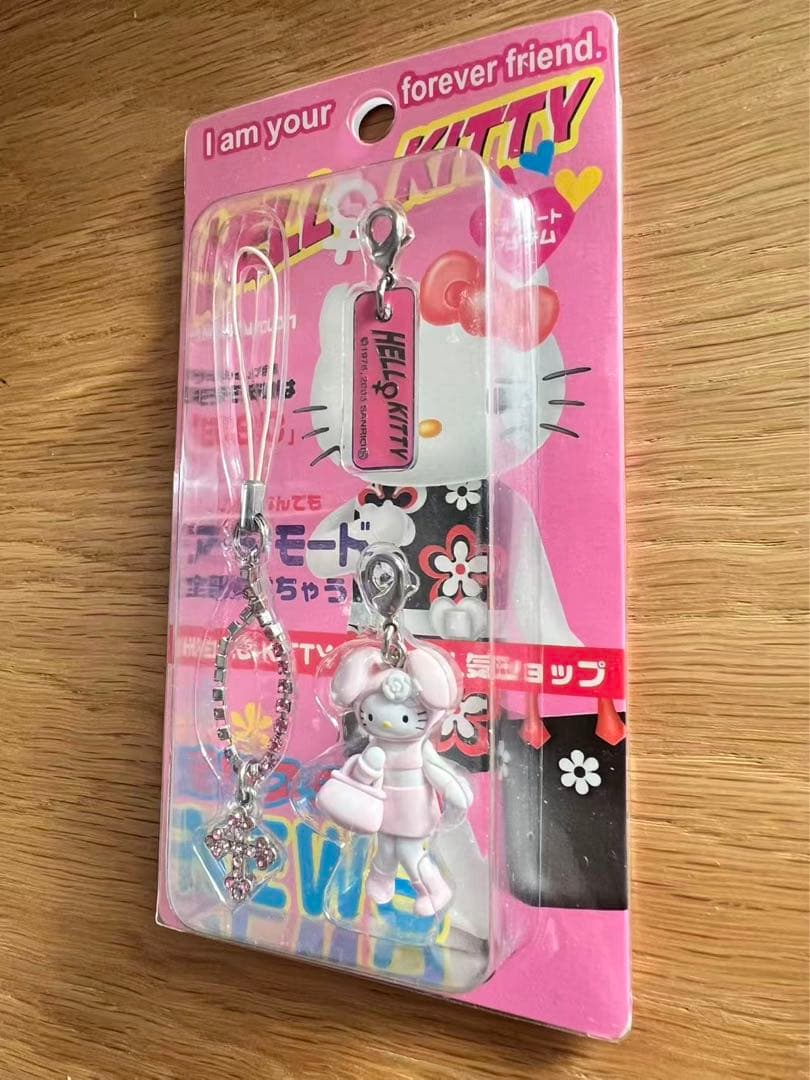 GIRLS！ ハローキティ ラインストーンストラップ 2003年