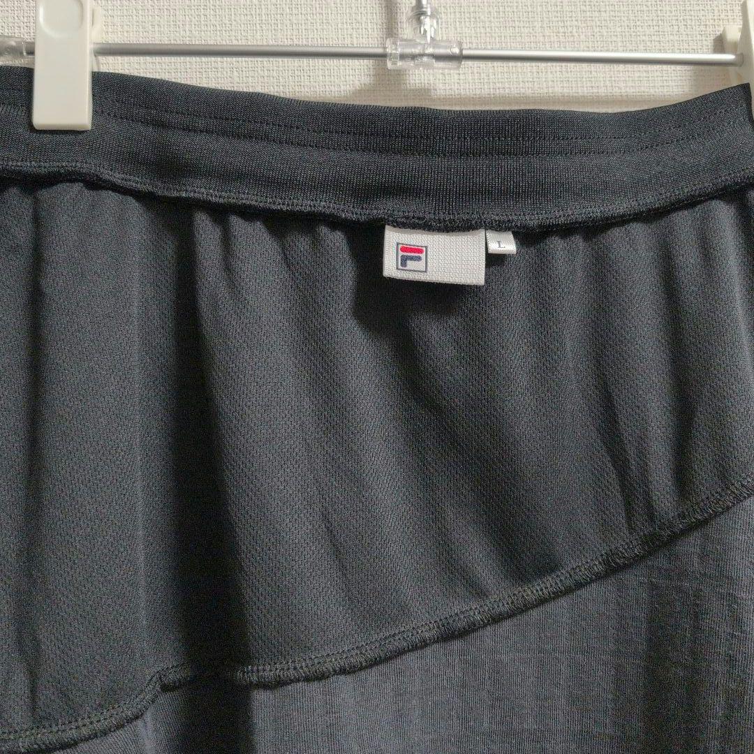 FILA ブラック フレアスカート　EL0252-08Z　Lサイズ