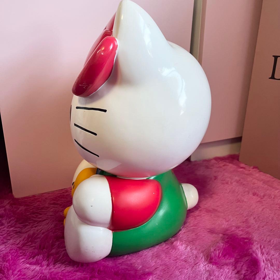 【平成レトロ】ハローキティ 特大フィギュア貯金箱 訳あり 当時物 激レア