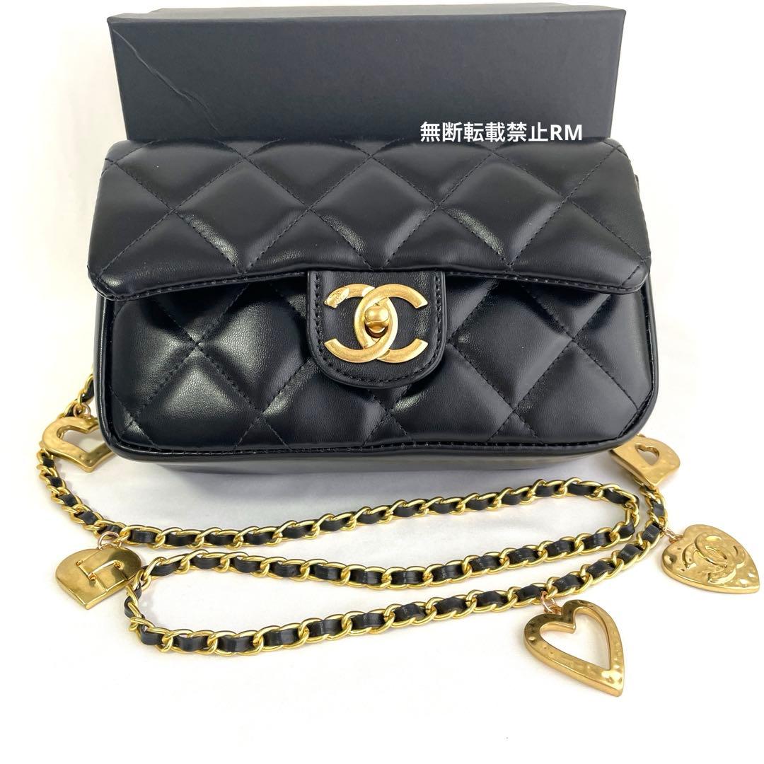 シャネル ノベルティ ハートチェーン ショルダー