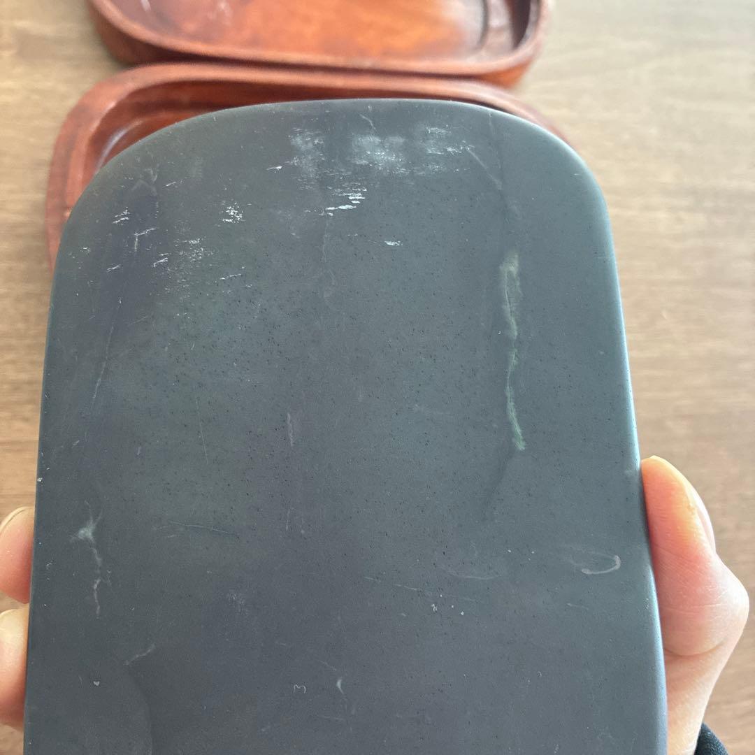 Happy　硯　すずり 端溪硯 書道用品 端渓硯　石眼