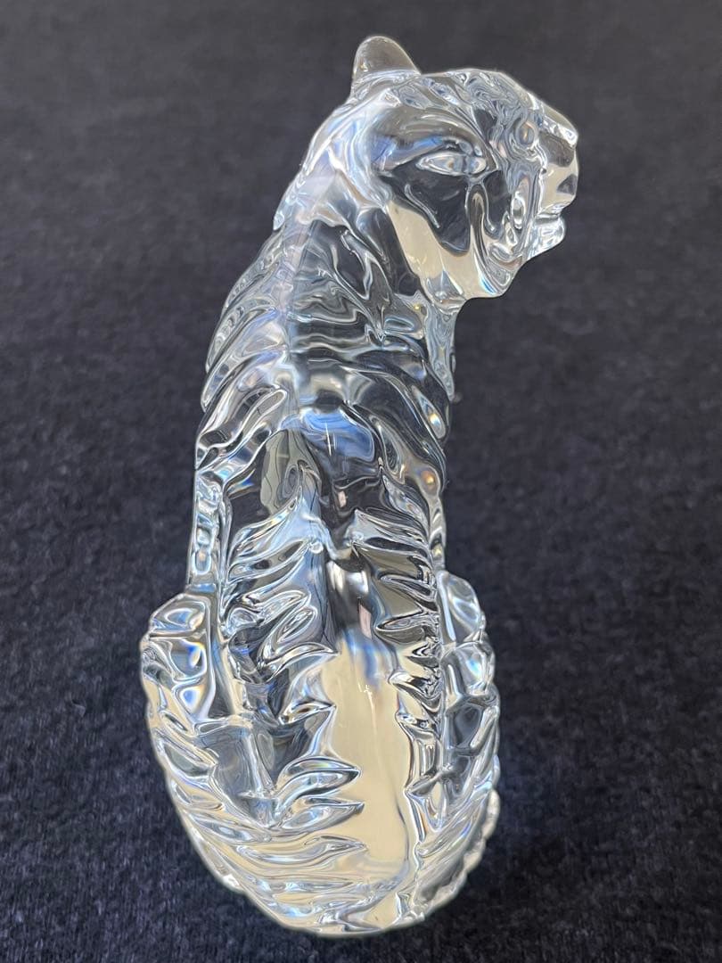 【美品】バカラ　baccarat 干支　虎　置物　ガラス　クリスタル