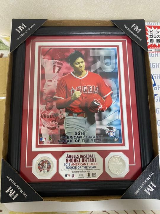 【2種セット】大谷翔平　最優秀新人記念フォトミント　2018枚限定