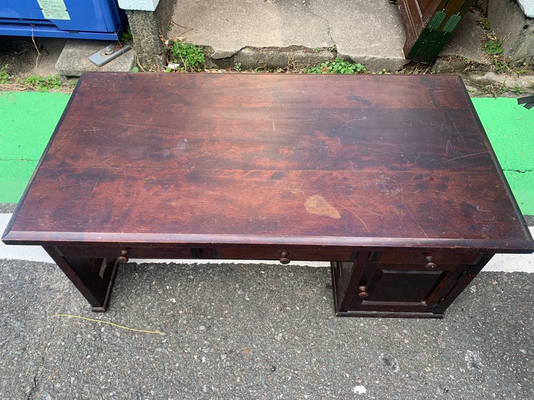 北海道民芸　勉強机　平机　レトロ　ビンテージ家具