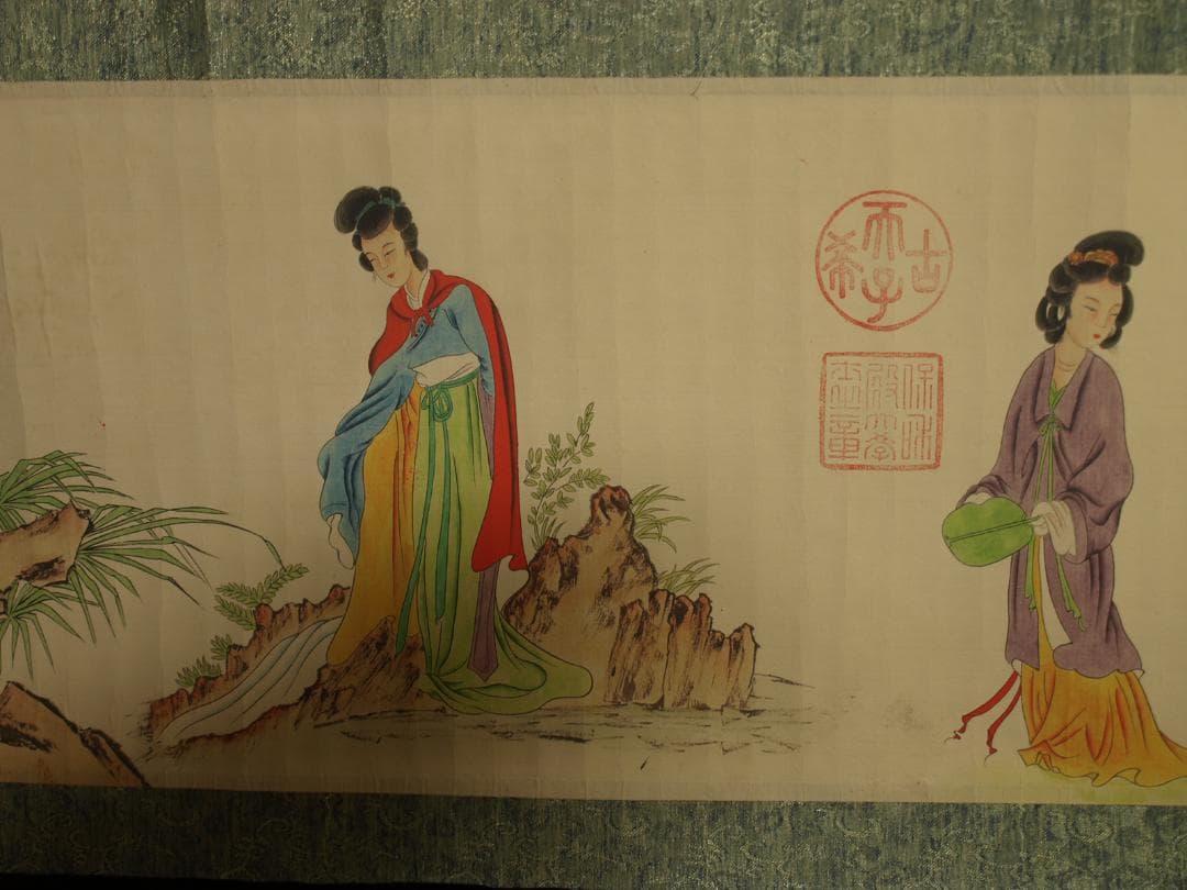 骨董市仕入れ品　中国宋時代の掛軸　激安骨董品　肉筆保証 BD376A8-2