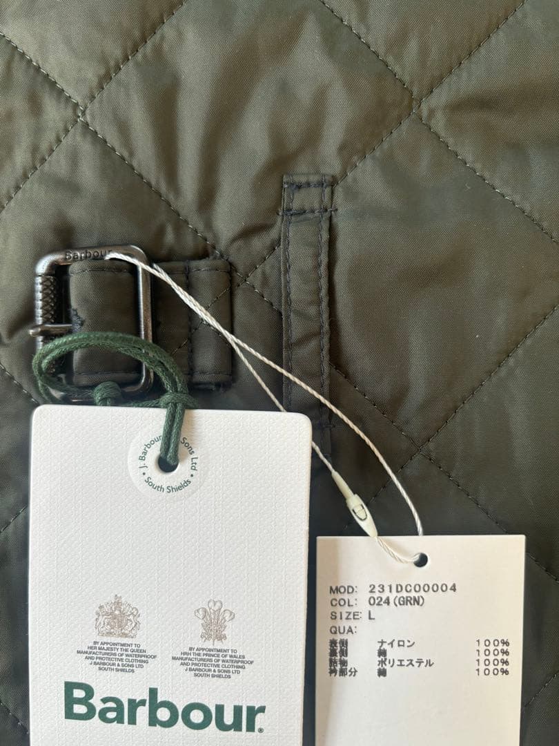 【新品未使用】Barbour バブアーdog coat キルティングレイングッズ
