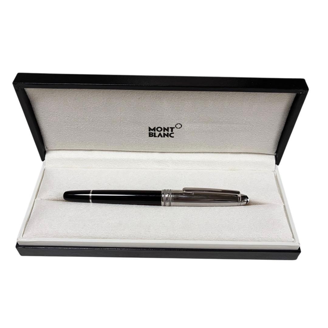 【美品】Montblanc 万年筆 ソリテール ドゥエ プラチナライン 18K