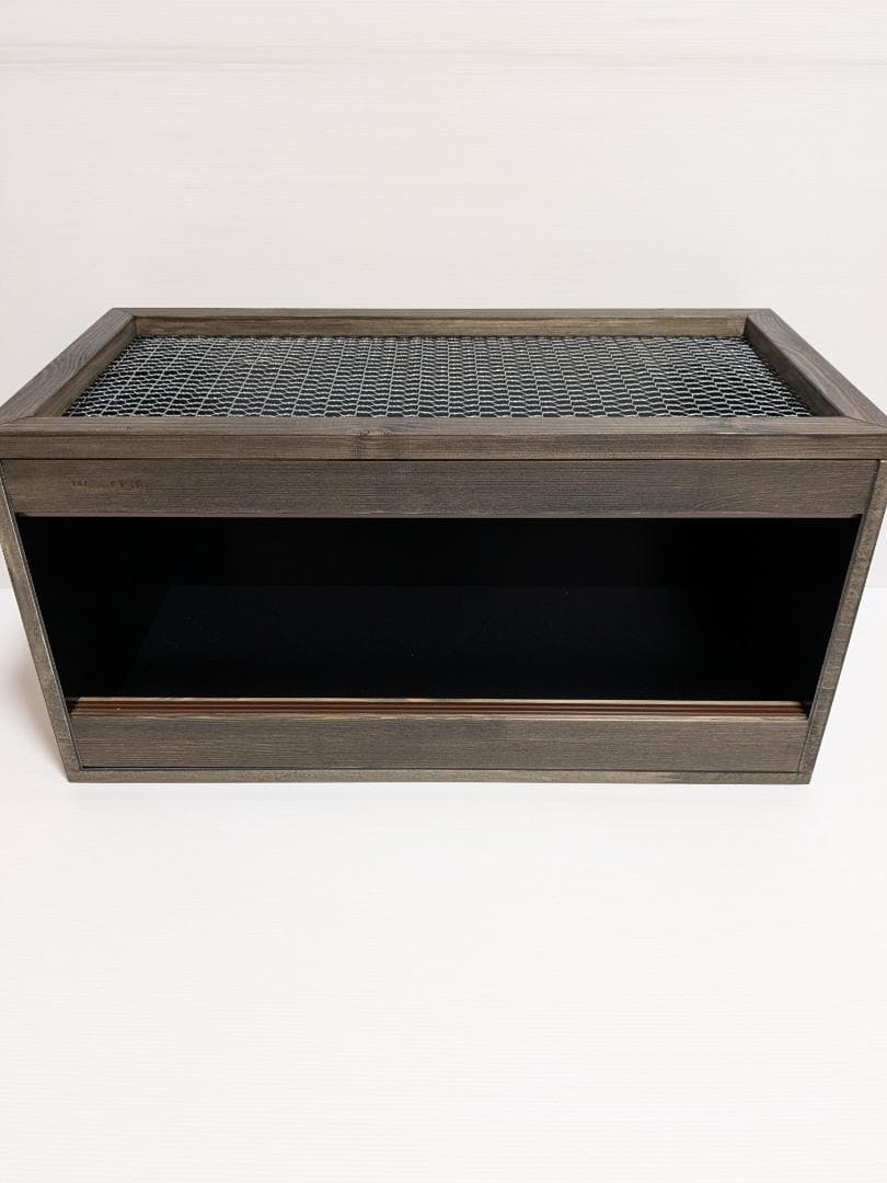 【アウトレット１点限定】内部ブラックアルミ爬虫類ケージ600×300×300mm