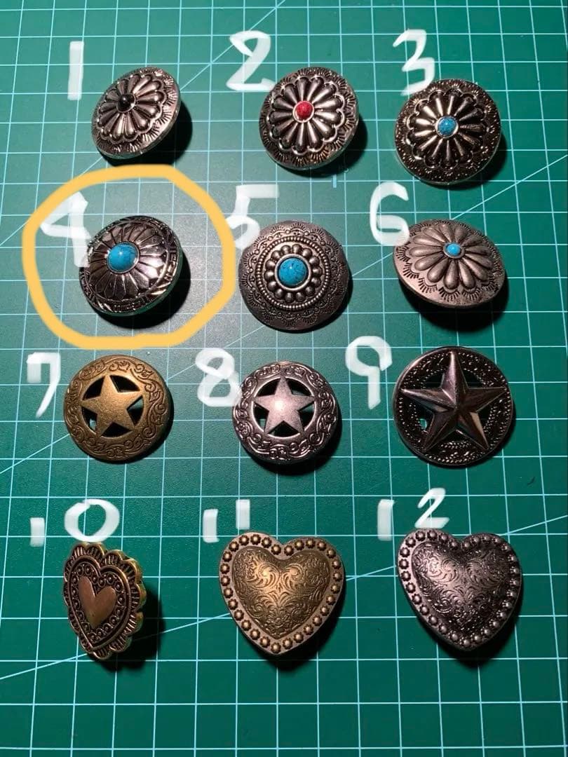 REXページ　大型犬用　コンチョ付ハーフチョーク　2本