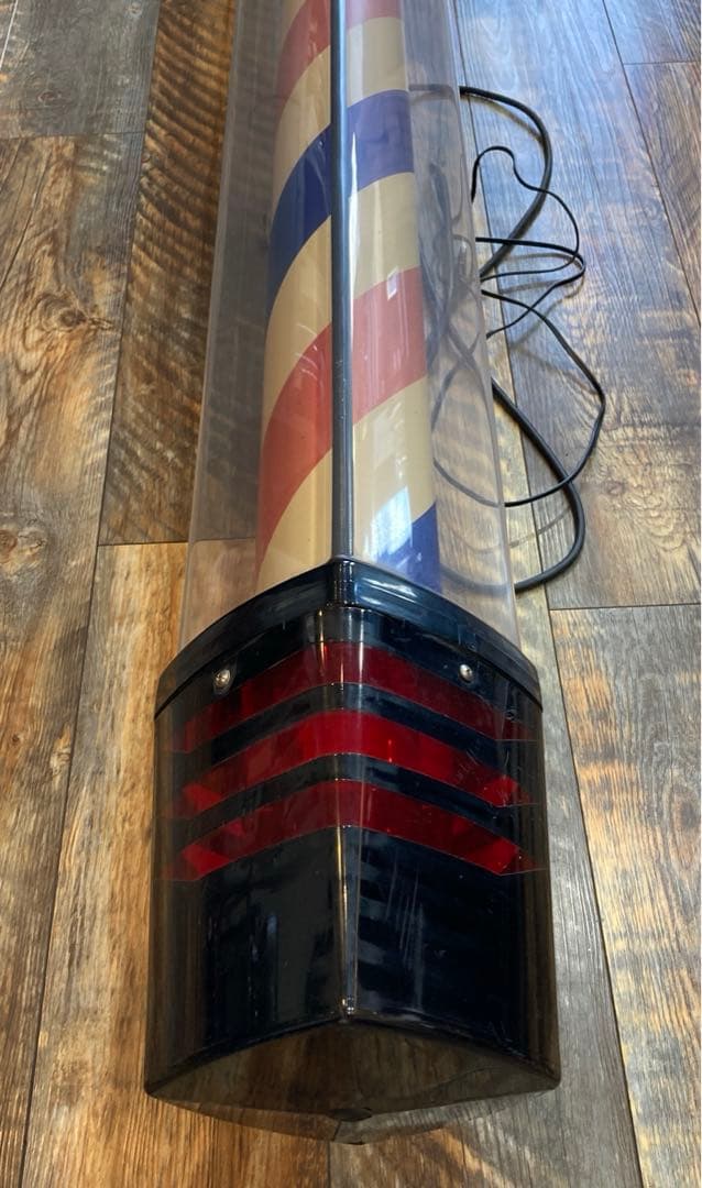 喜田アイデア　サインポール 取り付けステー付理容 理髪店バーバー 看板