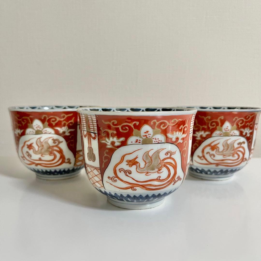 古伊万里　色絵　向付　3客