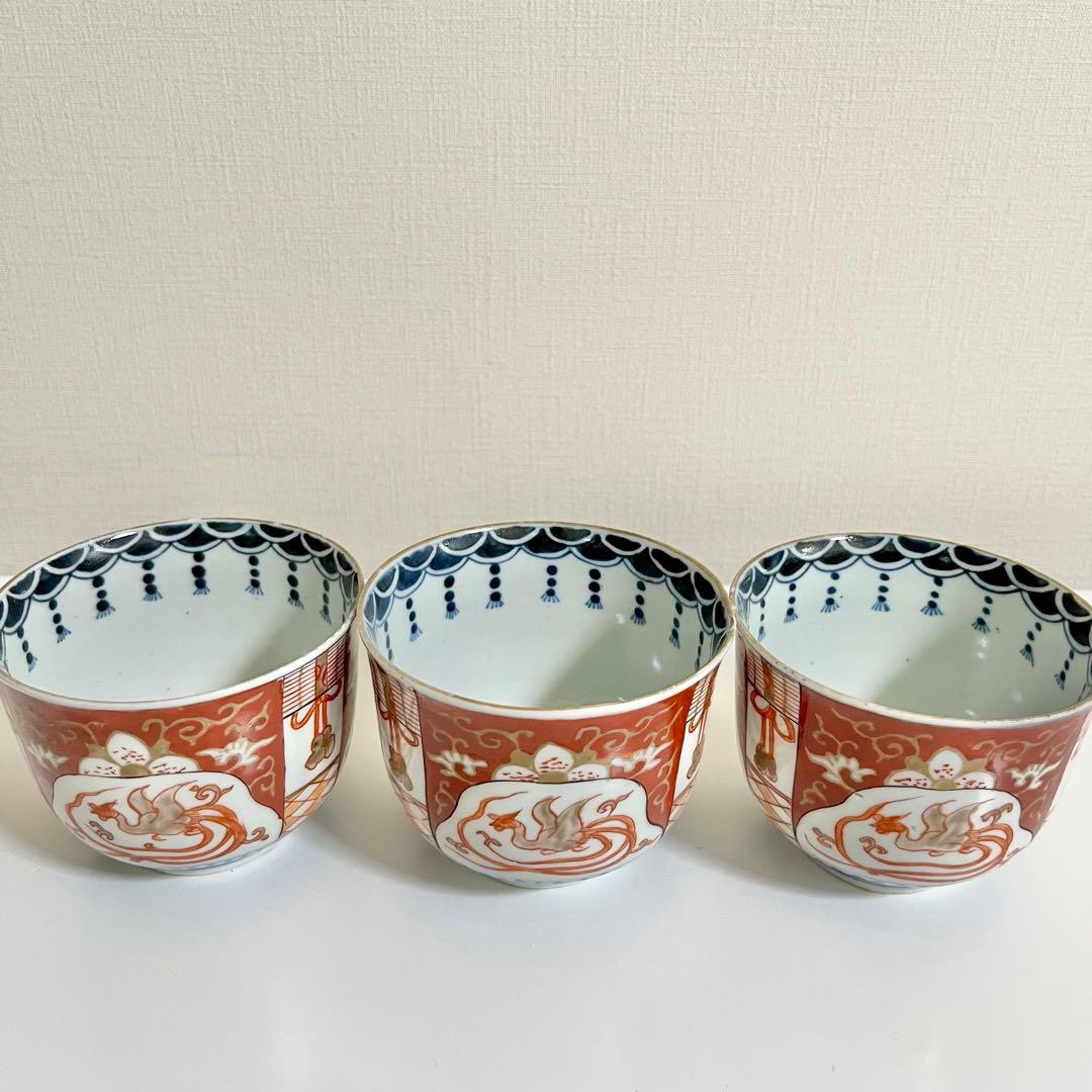 古伊万里　色絵　向付　3客