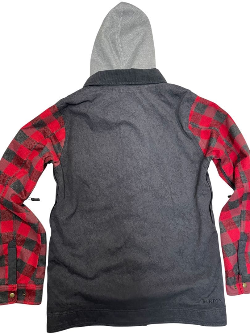 BURTON バートン スノーボードウエア Ｍサイズ 赤黒チェック ネルシャツ