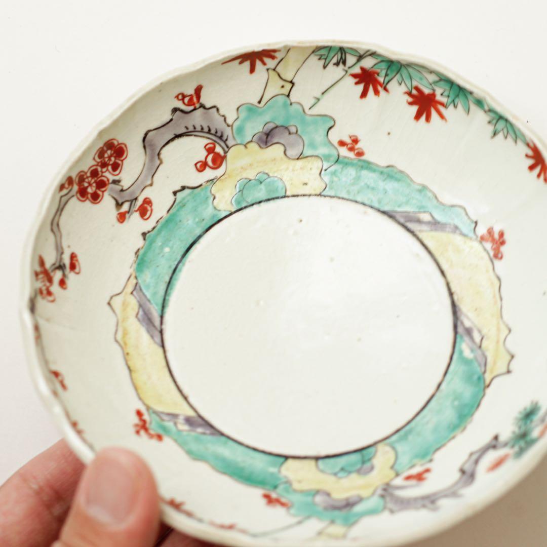 伊万里　古伊万里　江戸　後期　色絵　深皿　膾　皿