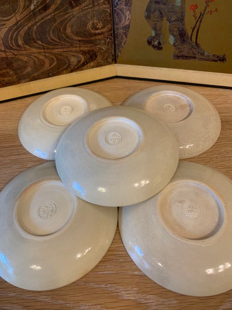 永楽善五郎　15代正全   皿  5客　　18