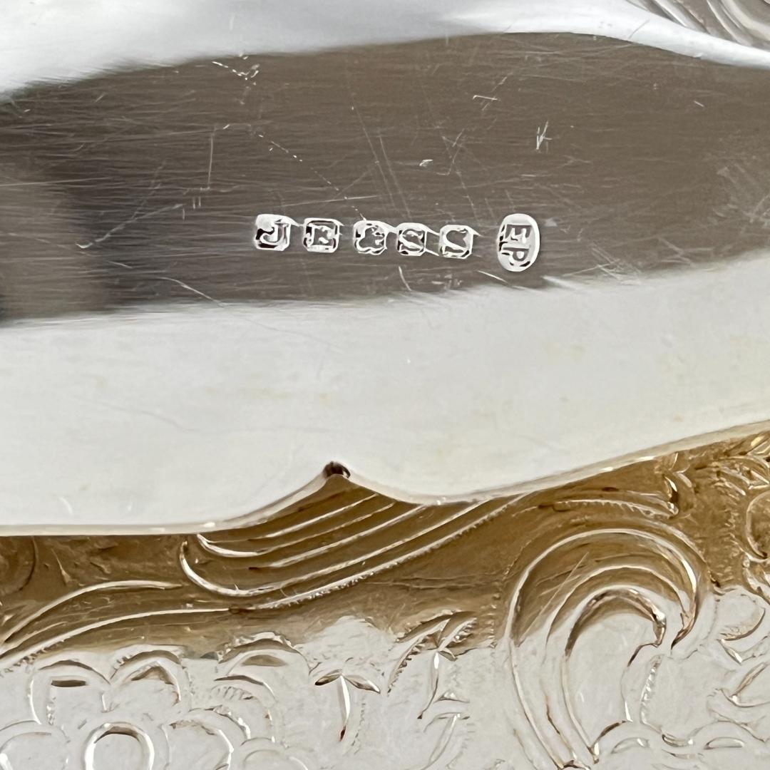 【John Biggi】 ビクトリアンのサーバー ペア【純銀継手】 1921年