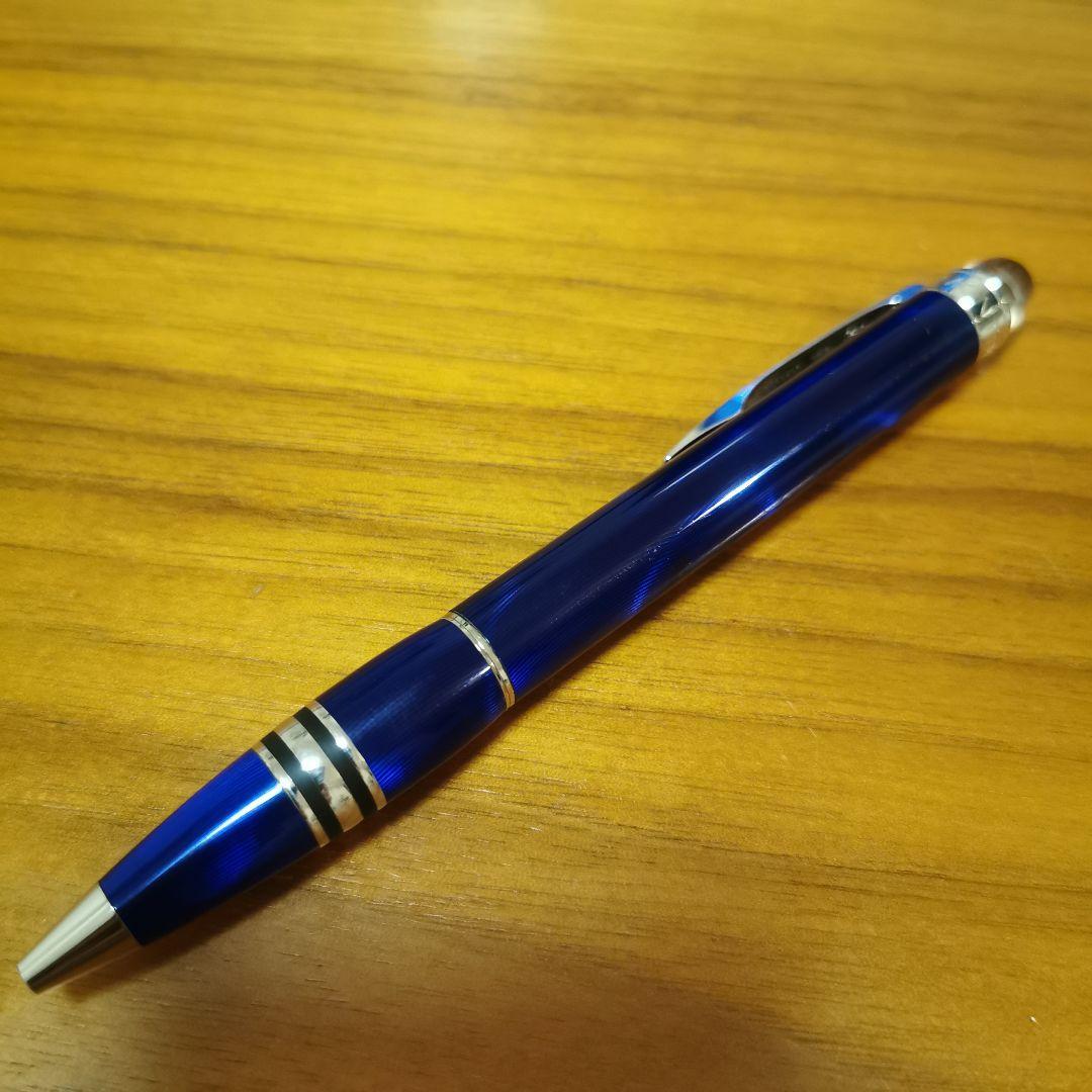【美品】モンブラン　スターウォーカー　ボールペン　クールブルー
