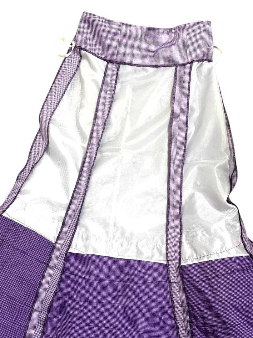 お値下げ♥　フラメンコ　ファルダ 　紫 　後ろ上がりボランテ　ゆとりサイズ