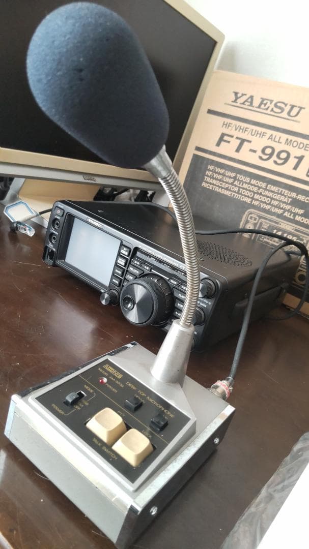 八重洲FT-991AM 50W 電源・STD マイク・SWR計　FT8ケーブル付