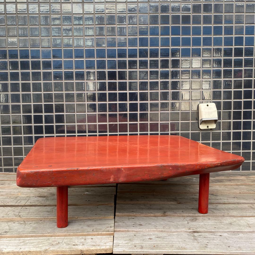 時代物 総漆塗り 座卓 テーブル 骨董品 明治 アンティーク家具