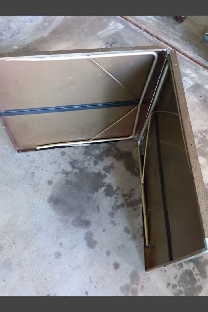 USA製 ビンテージ 折り畳みスチールテーブル 店舗什器 アウトドア キャンプ