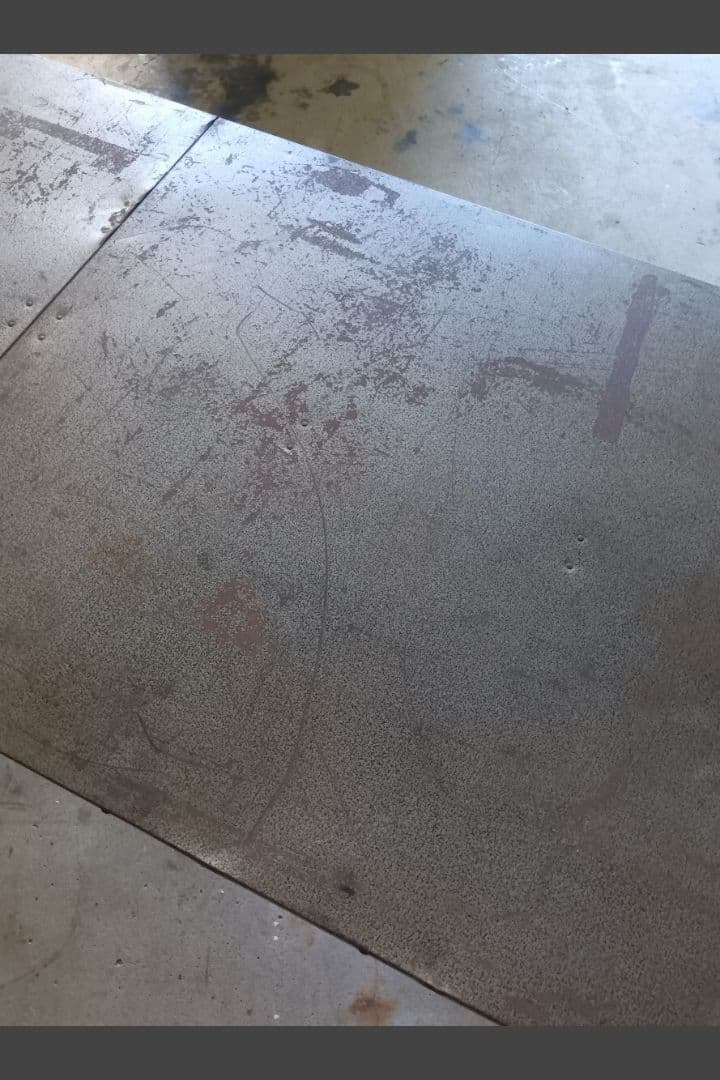 USA製 ビンテージ 折り畳みスチールテーブル 店舗什器 アウトドア キャンプ