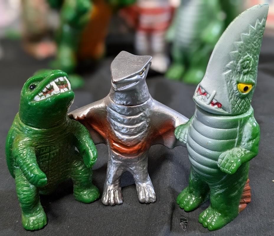 【テロン】昭和ガメラ＆ギロン＆宇宙ギャオス（日東復刻）ソフビ９体セット