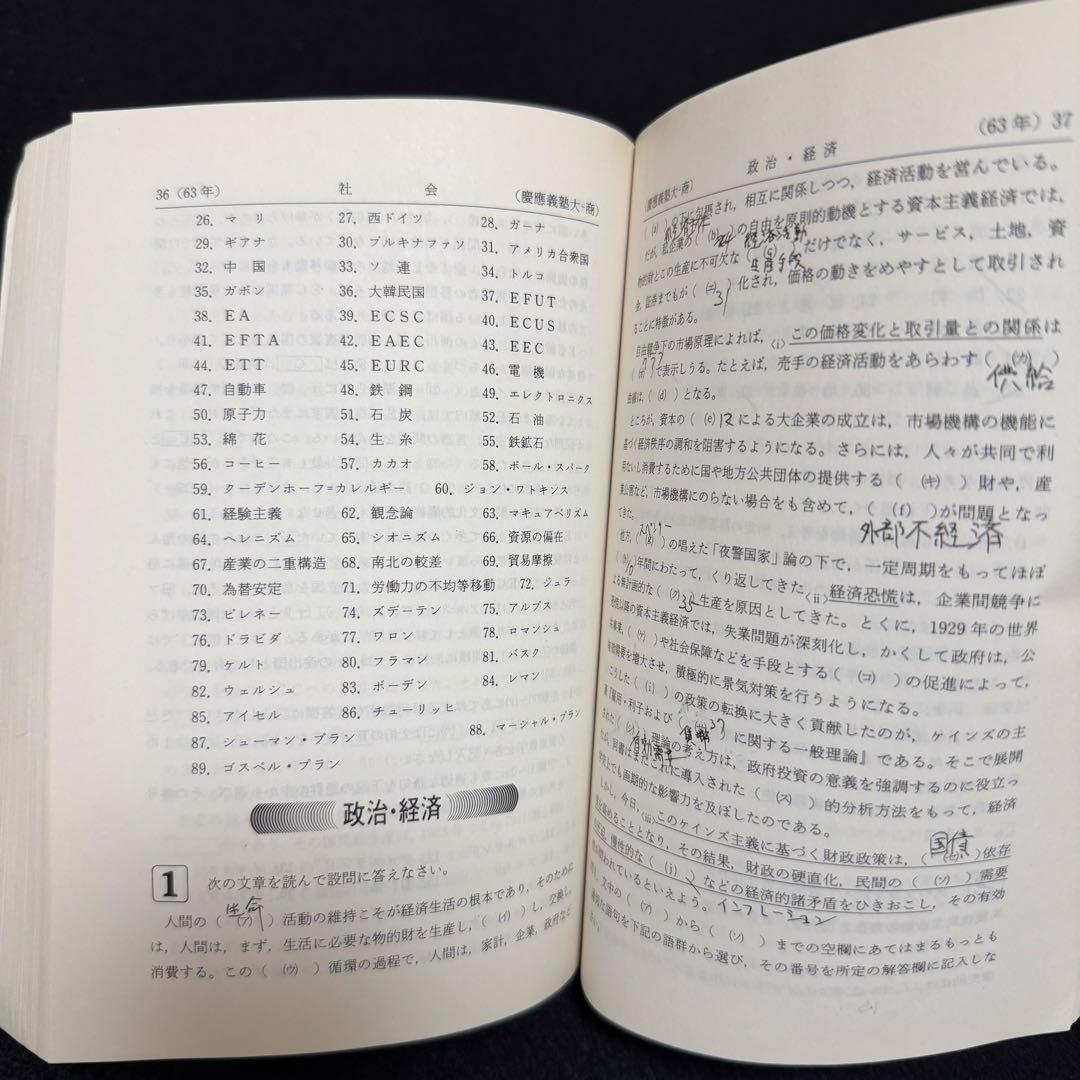 赤本　慶應義塾大学　商学部　1984年〜2022年　39年分