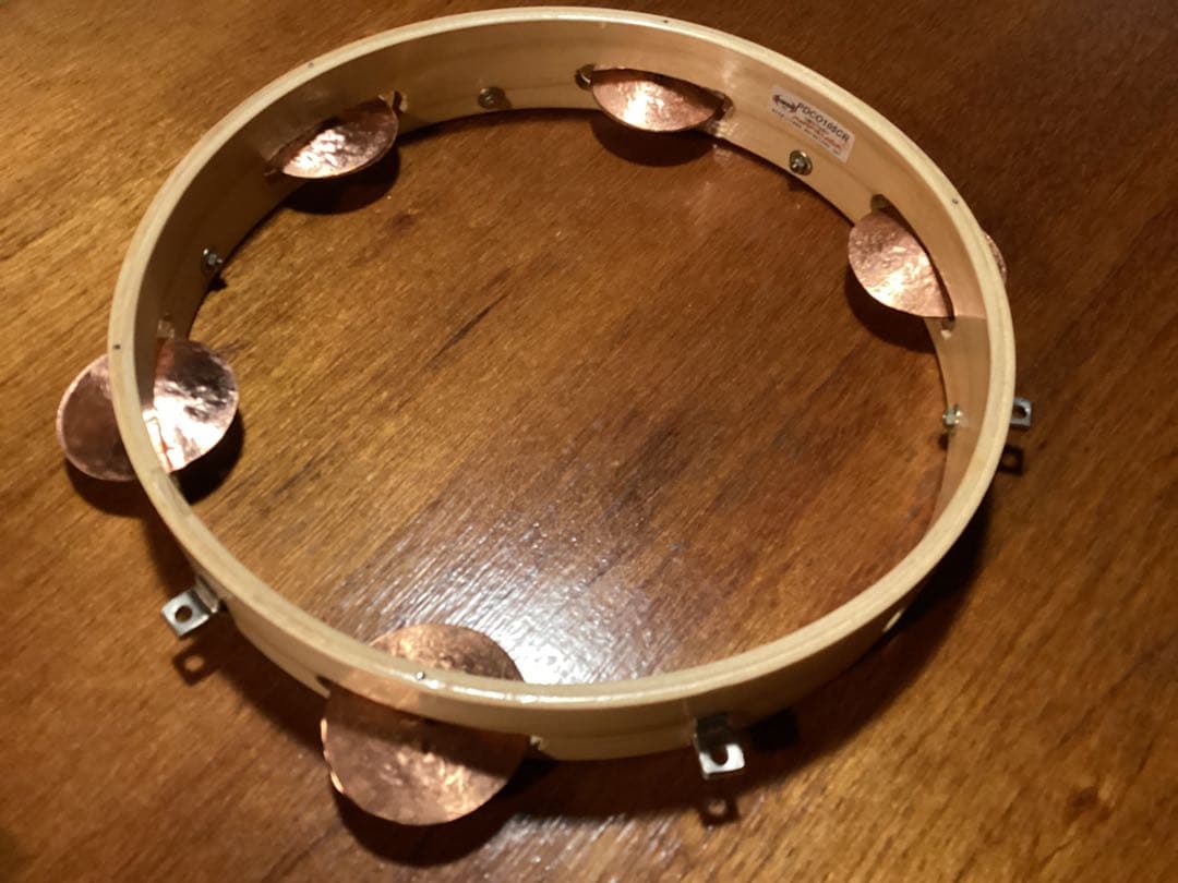 パンデイロ プラチネラ　ブロンズ製　ジングル　中板