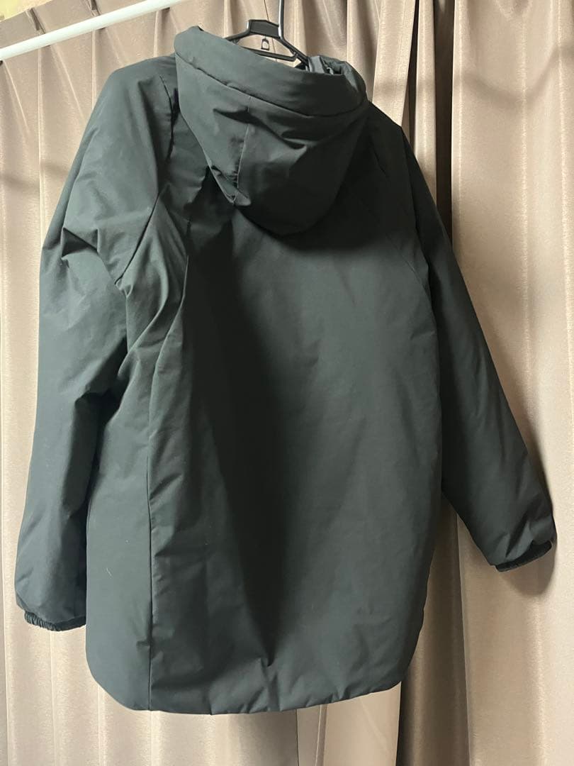 hummel ブラック ベンチコート フード付き