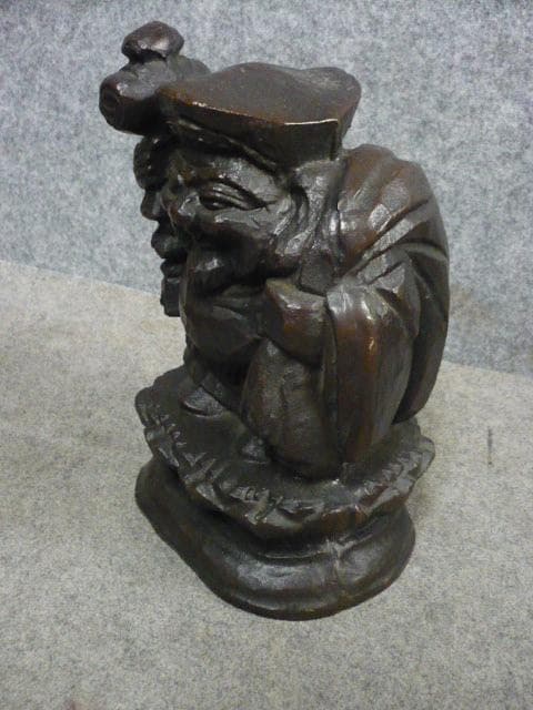 鉄製秀峰銘入り大黒天置物 [B31592]