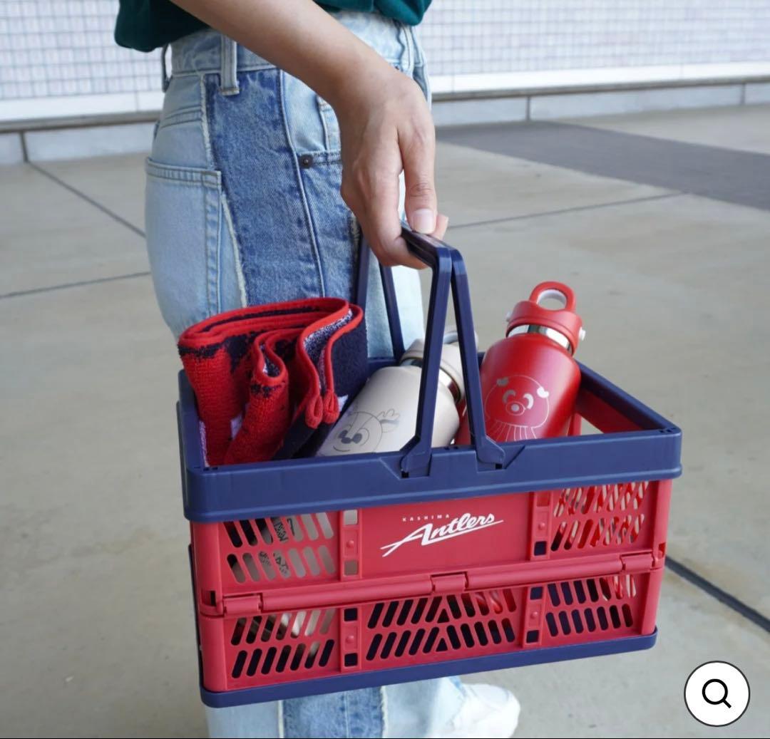 鹿島アントラーズ　折りたたみコンテナ（小）