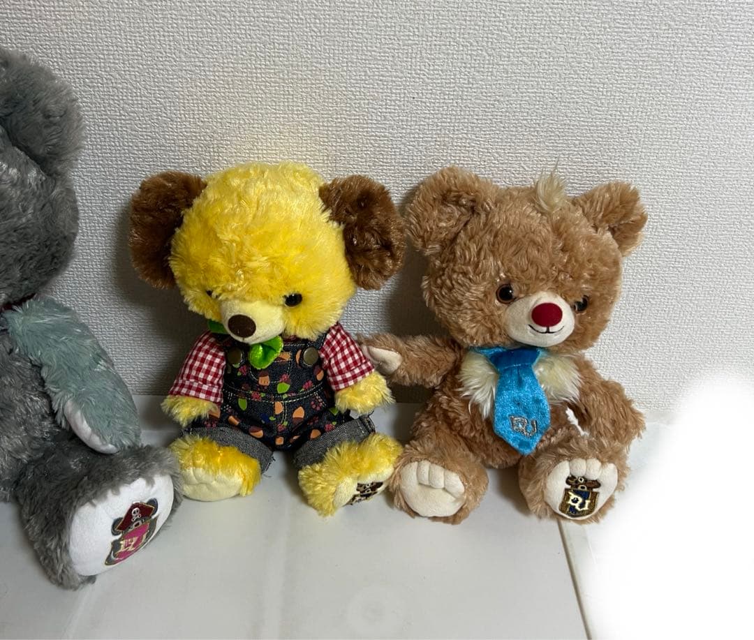 ユニベアシティのぬいぐるみセット（ソルト、ブラン、シロップ）