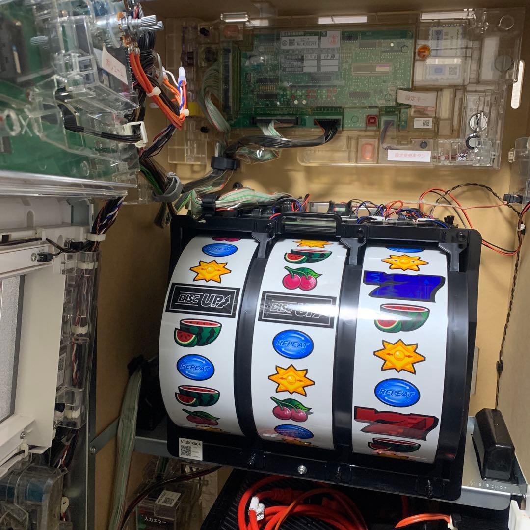 スロット実機　　ディスクアップ【紫パネル】