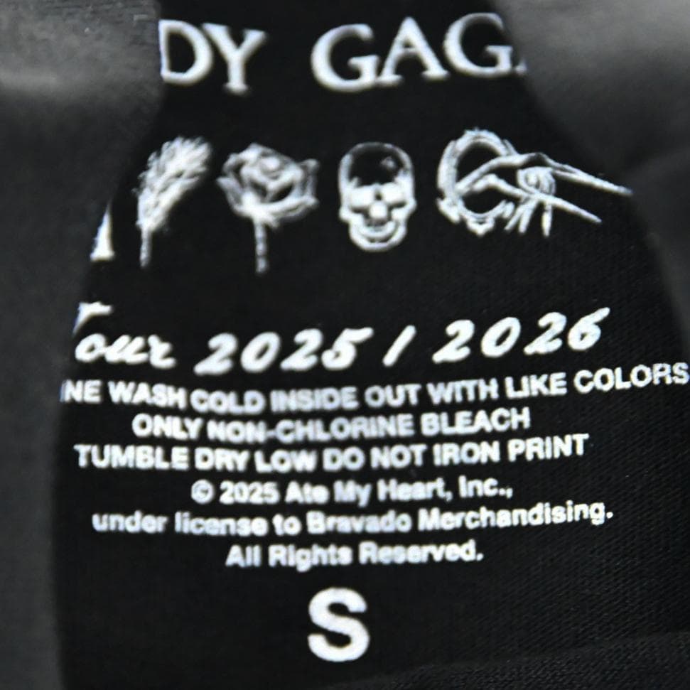 【ラスト1枚】レディー・ガガ ライブTシャツ Sサイズ VANISH