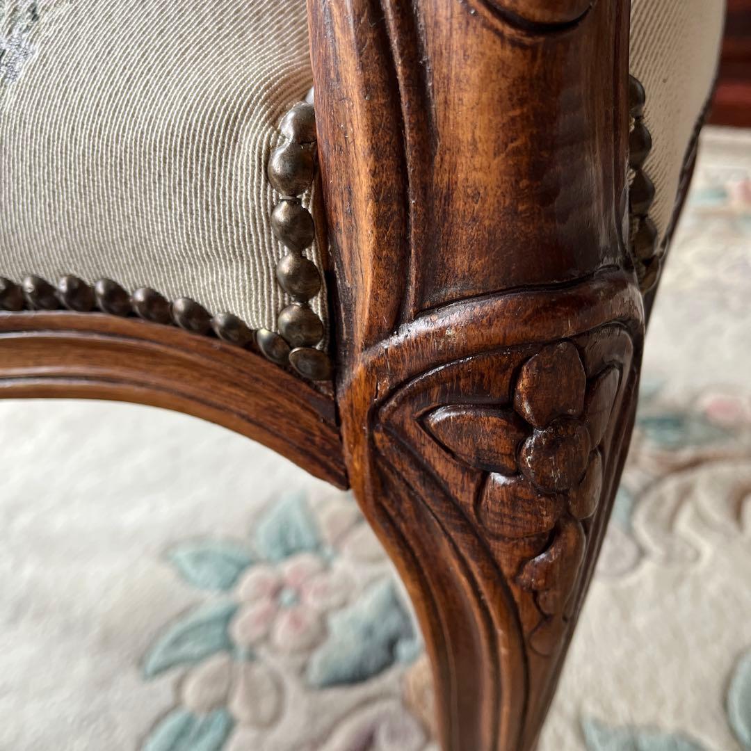 ③バラ売り不可　①〜④セット販売のみ　ロココ調 ゴブラン織り 猫脚　応接セット